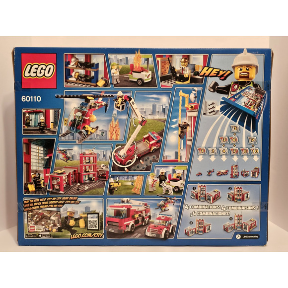 FIRE STATION Lego City LEGO Set #60110 NEW Sealed RETIRED Unopened - Picture 5 of 16